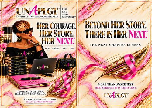 UNAPLGT™ OCTOBER LIMITED EDITION BREAST CANCER AWARENESS DASHBOARD + BOOKMARK SET