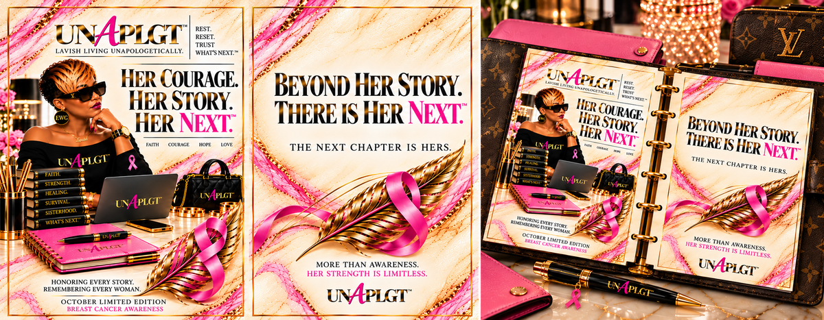UNAPLGT™ OCTOBER LIMITED EDITION BREAST CANCER AWARENESS DASHBOARD + BOOKMARK SET